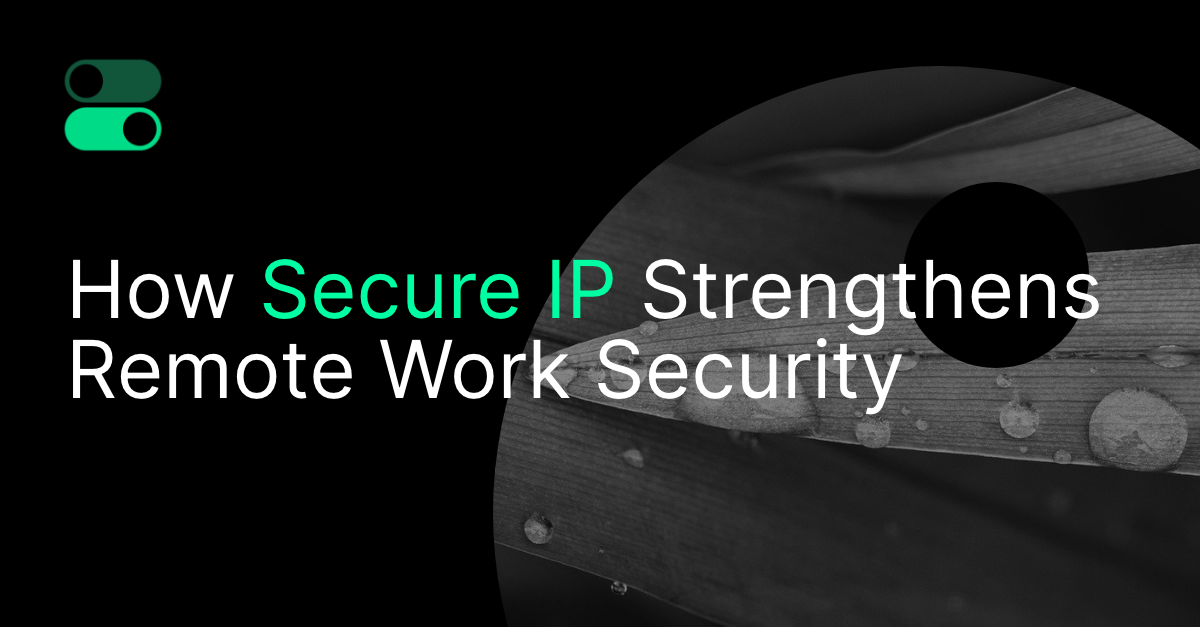 View of How Secure IP Strengthens Remote Work Security | Connected Networks
